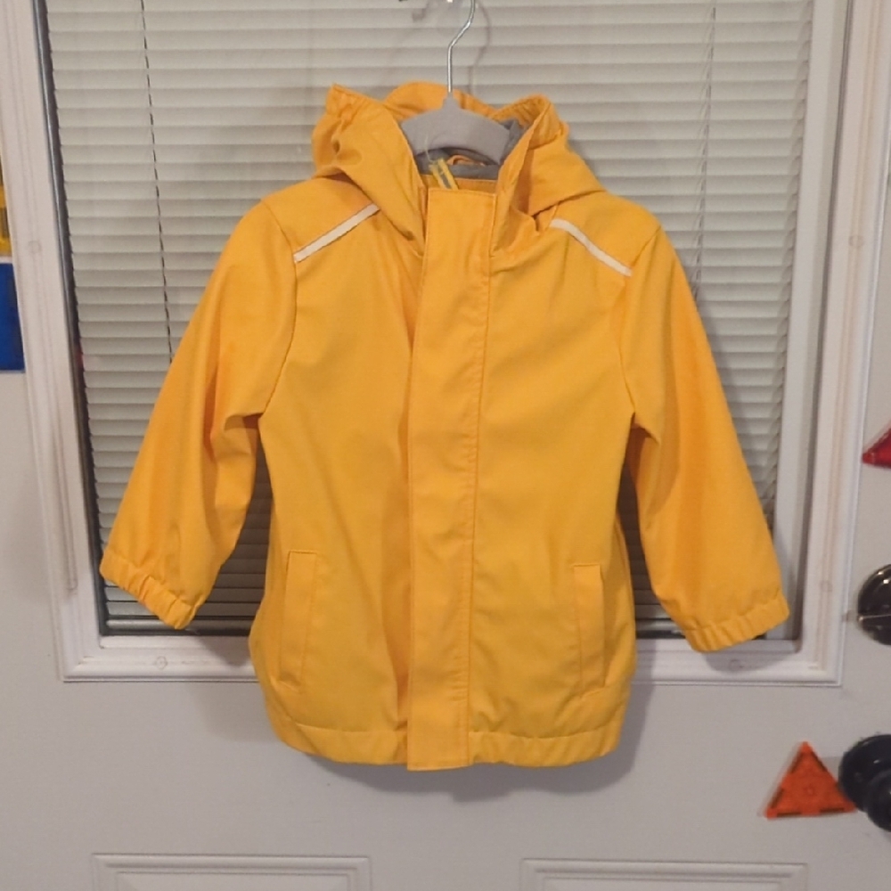 Cat & Jack Bright Yellow Raincoat with Hood
